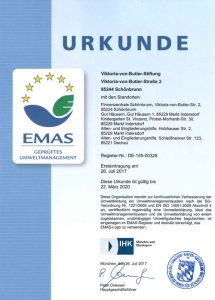 EMAS-Registrierungsurkunde